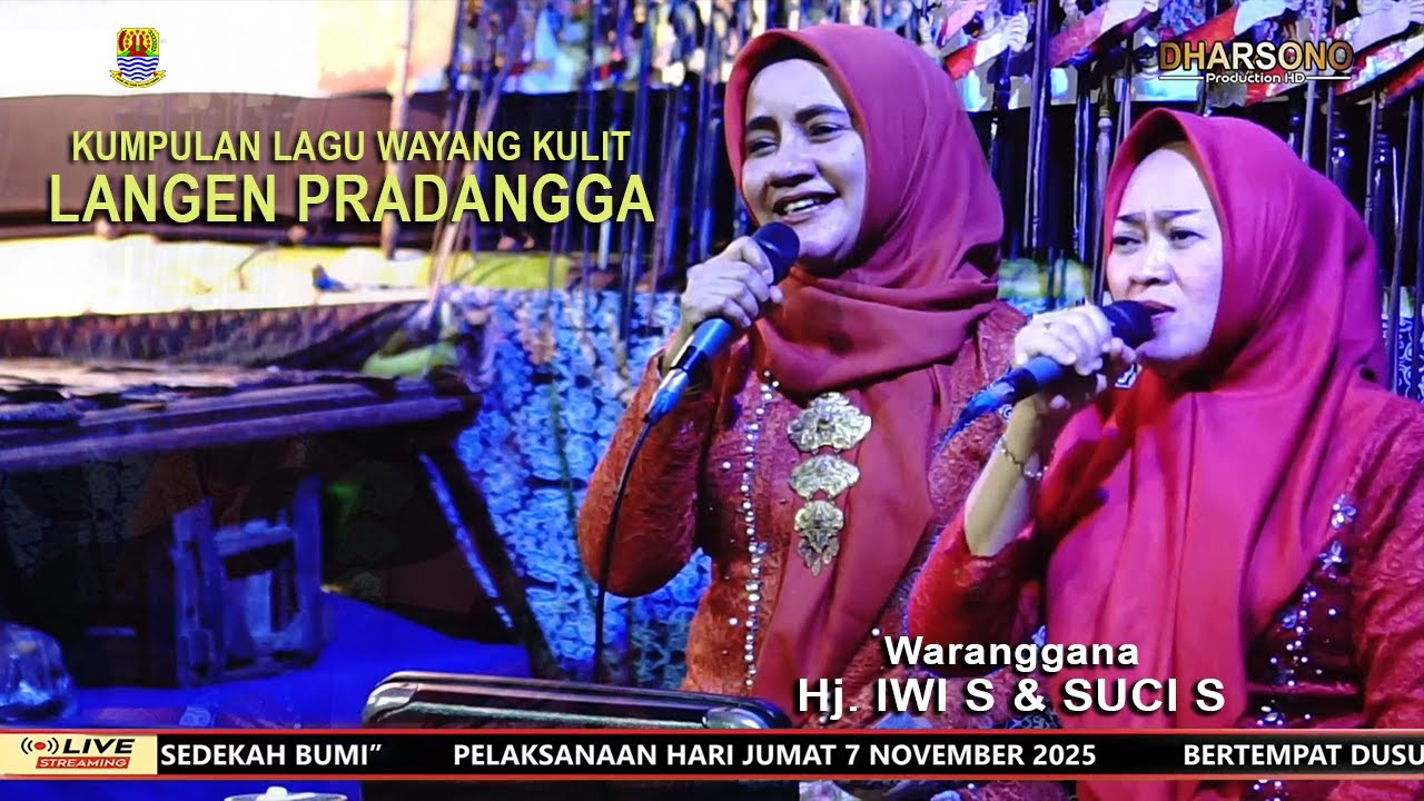 LAGU WAYANG KULIT LANGEN PRADANGGA | NYI WARANGGANA HJ. IWI S & SUCI S | LIVE DESA BUNTET 2025