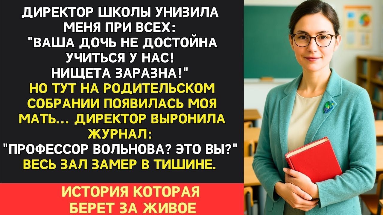 Директор выгнала мою дочь из школы за бедность. Но когда она увидела мою мать, упала в кресло от шок