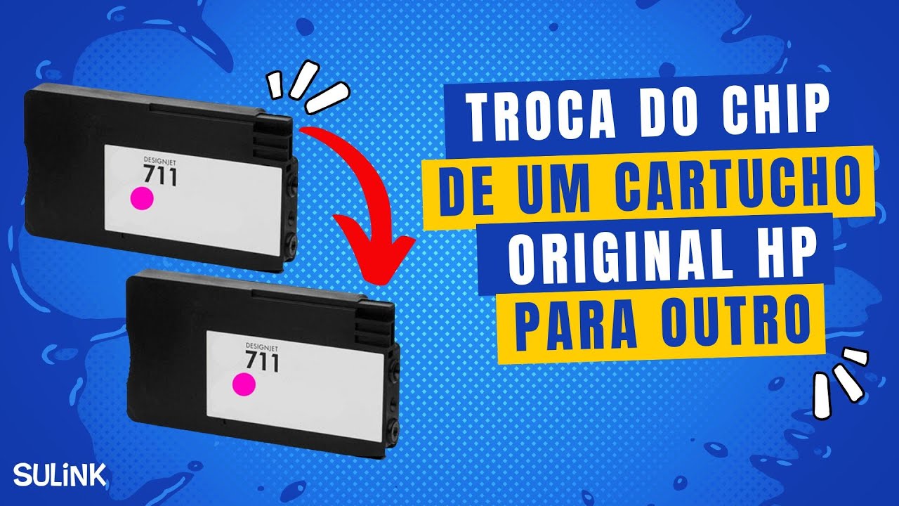 Tutorial - Troca do Chip do Cartucho Original para outro Original HP - SULINK