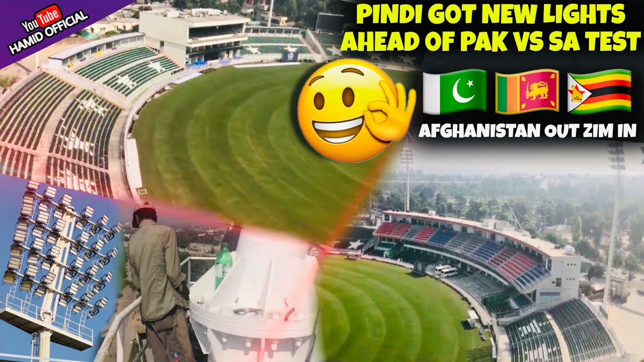 WOW NEW LIGHTS💥💥💥in Pindi Cricket Stadium ahead of PAK vs SA test| Phase 2 Upgradation latest Update