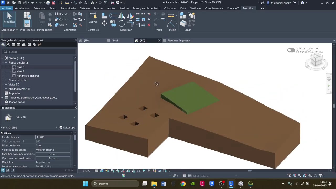 SUPERFICIES TOPOGRAFICAS REVIT 2026 (SOLIDOS TOPOGRAFICOS)