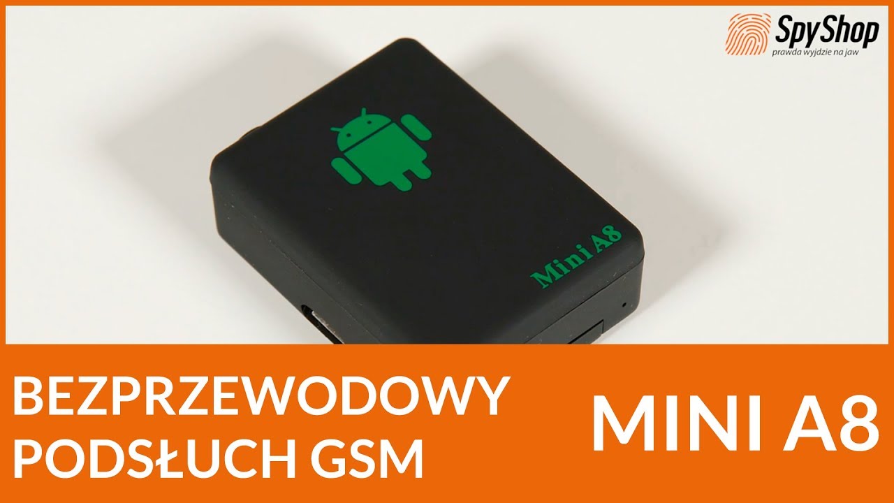 Bezprzewodowy podsłuch GSM z funkcją lokalizacji pojazdu - Mini A8 - Spy Shop