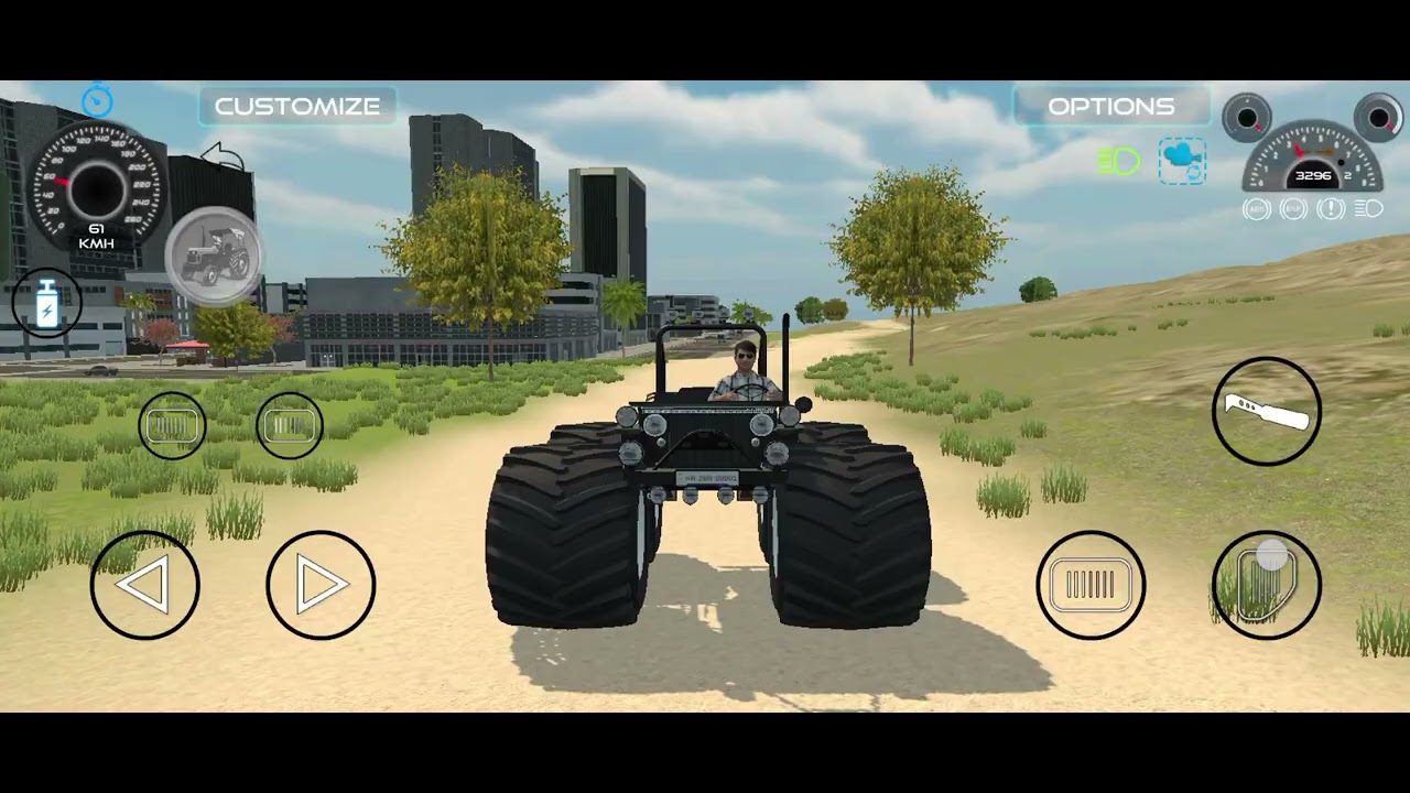 Mini monster big wheel big car hjj 