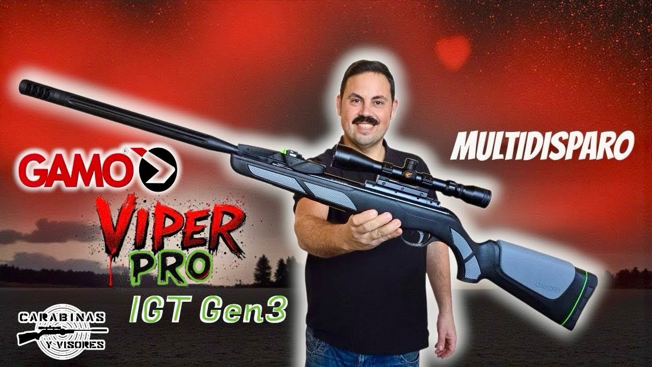 Rifle Multidisparo Gamo Viper Pro 10X Gen3 #gamo #carabina #visor 