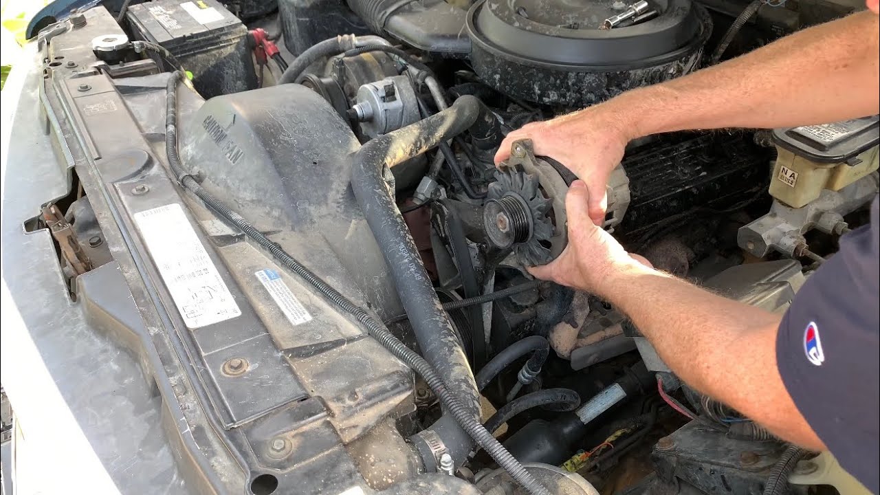 How To Replace The Alternator On A Chevrolet 5.7 V8 350 Engine