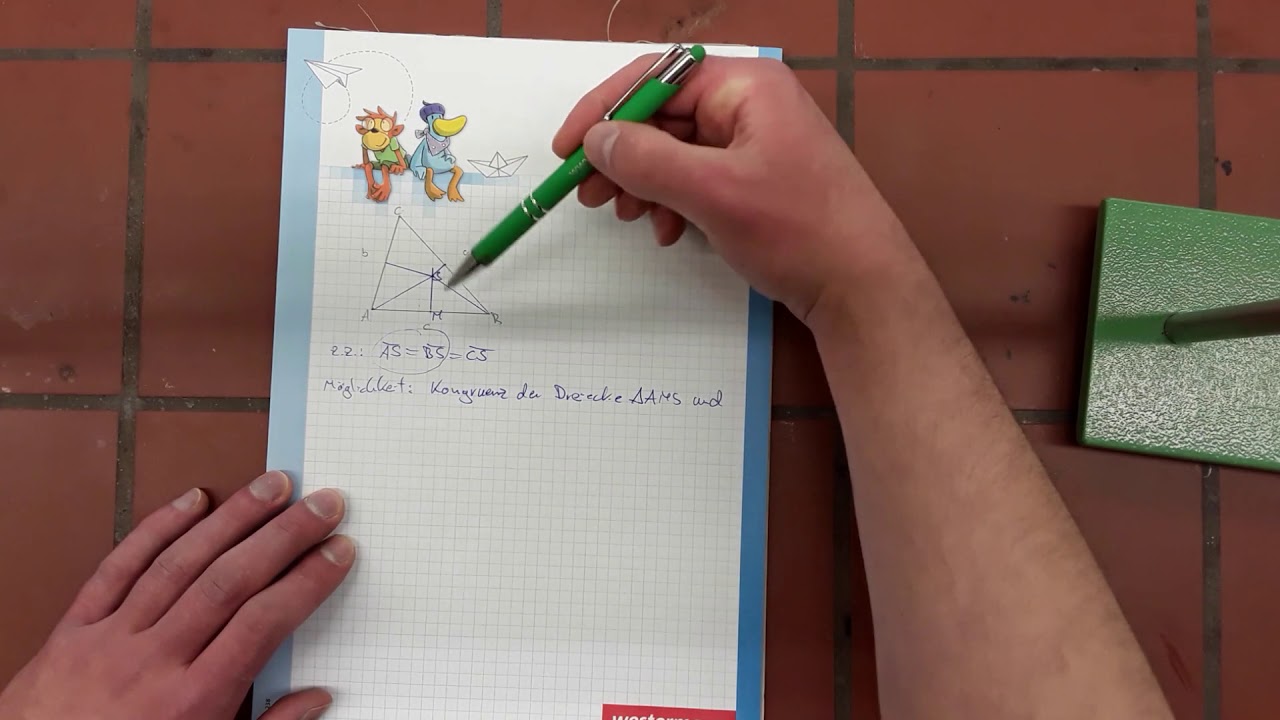 Schnittpunkt der Mittelsenkrechten - Umkreis - Beweis