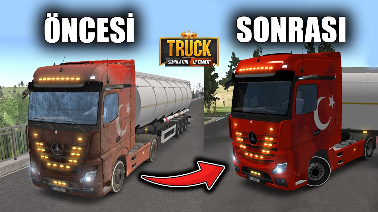 KÖPÜKLÜ YIKAMA İLE TIR RESMEN CİLLOOOOPPP GİBİ OLDU !! TRUCK SIMULATOR ULTIMATE