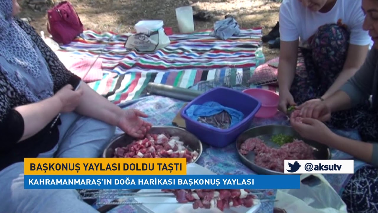 Başkonuş yaylası doldu taştı