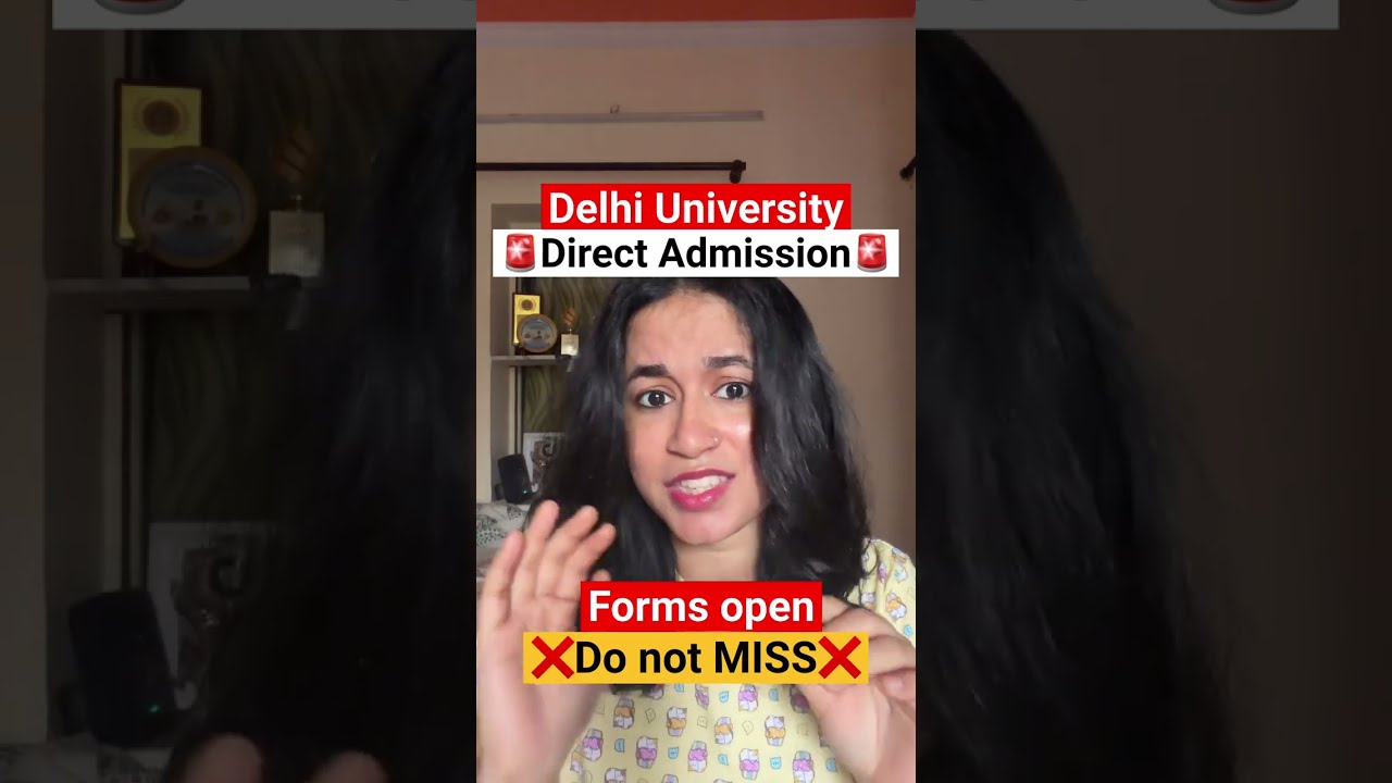 DU Direct admission 2026 OPEN🚨 || Forms out (Do not miss) 