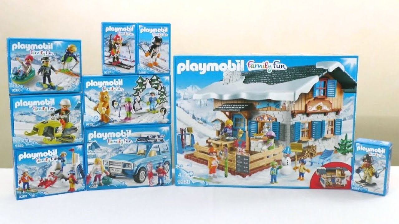 Unboxing Playmobil : Les sports d'hiver (2017) – 9280, 9281, 9282, 9283, 9284, 9285... 9288