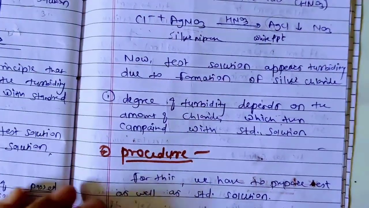 limit test for chloride ,limit test introduction b pharm @ShitalGirase