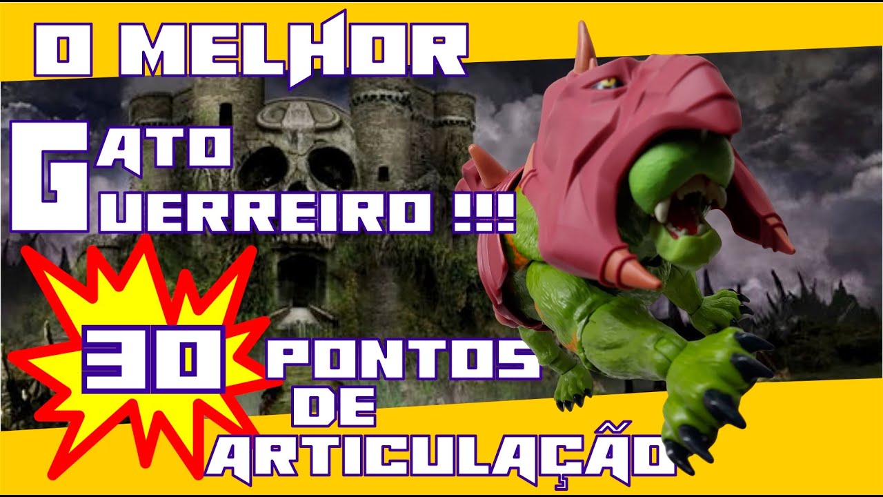Gato Guerreiro - Masters Of The Universe - Revelation - Mattel Com 30 Pontos De Articulação