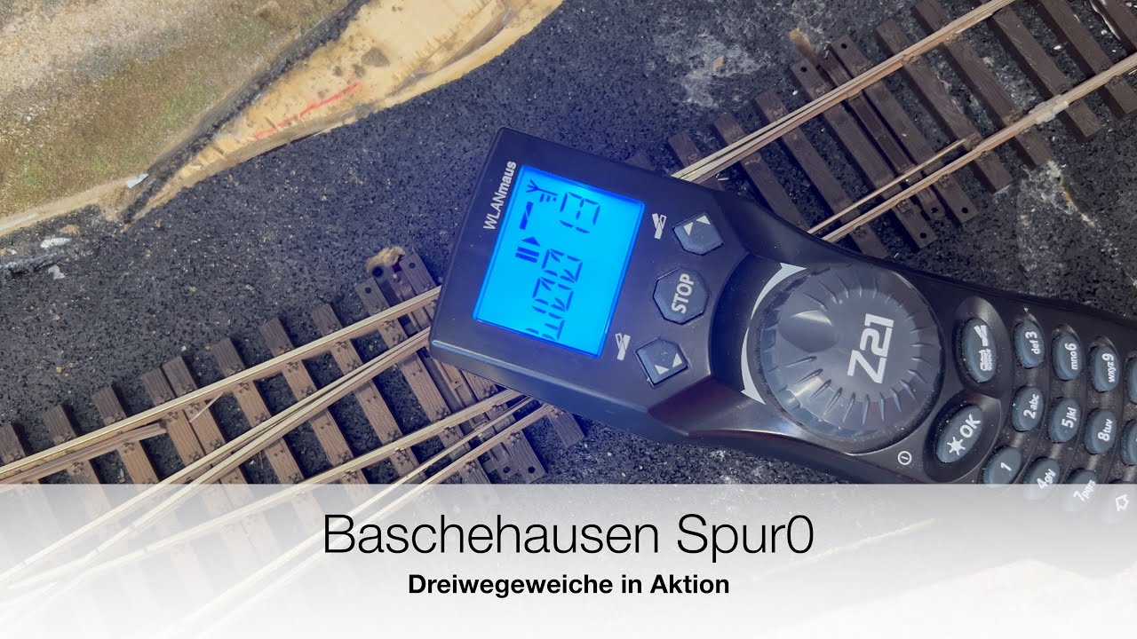 Baschehausen Spur0 - Dreiwegeweiche in Aktion