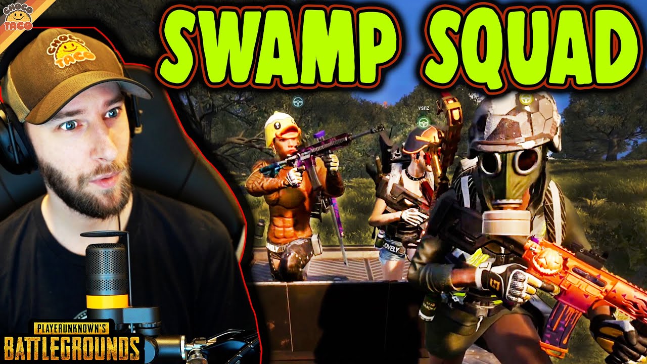 Swamp Squad Shenanigans при участии Swagger, VSNZ и Boom — chocoTaco PUBG Deston Gameplay