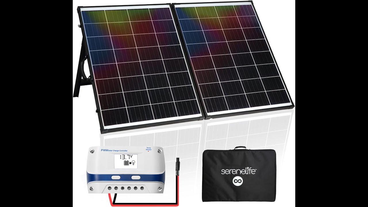 Serenelife 200 Watt Portable Solar Panel Kit Review - Pros & Cons - Serenelife solar panel