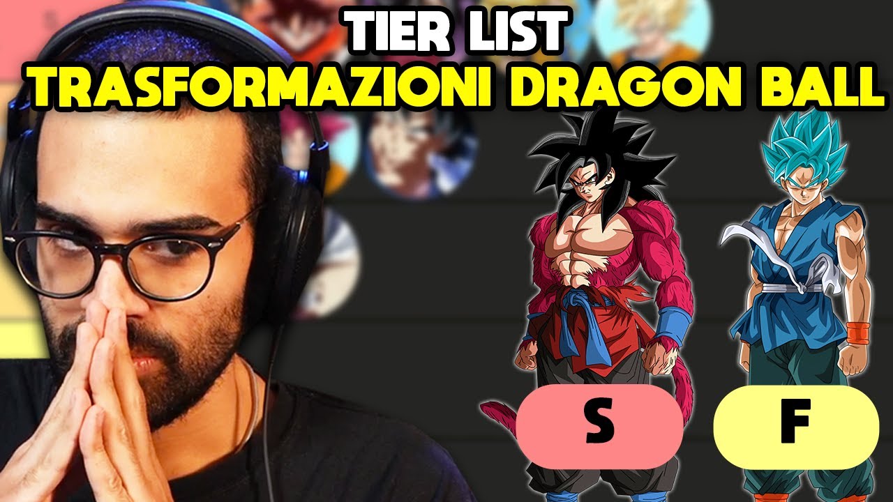 DARIO MOCCIA TIER LIST TRASFORMAZIONI DRAGON BALL