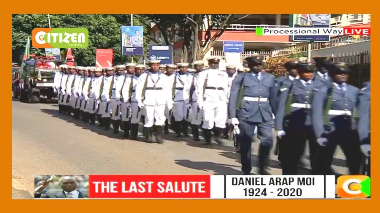 The millitary peform The Last Match for the late president Moi