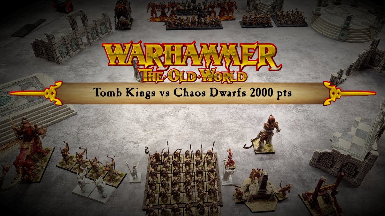 05. Tomb Kings vs Chaos Dwarfs, 2000 pts | Warhammer Old World 10-minute battle report