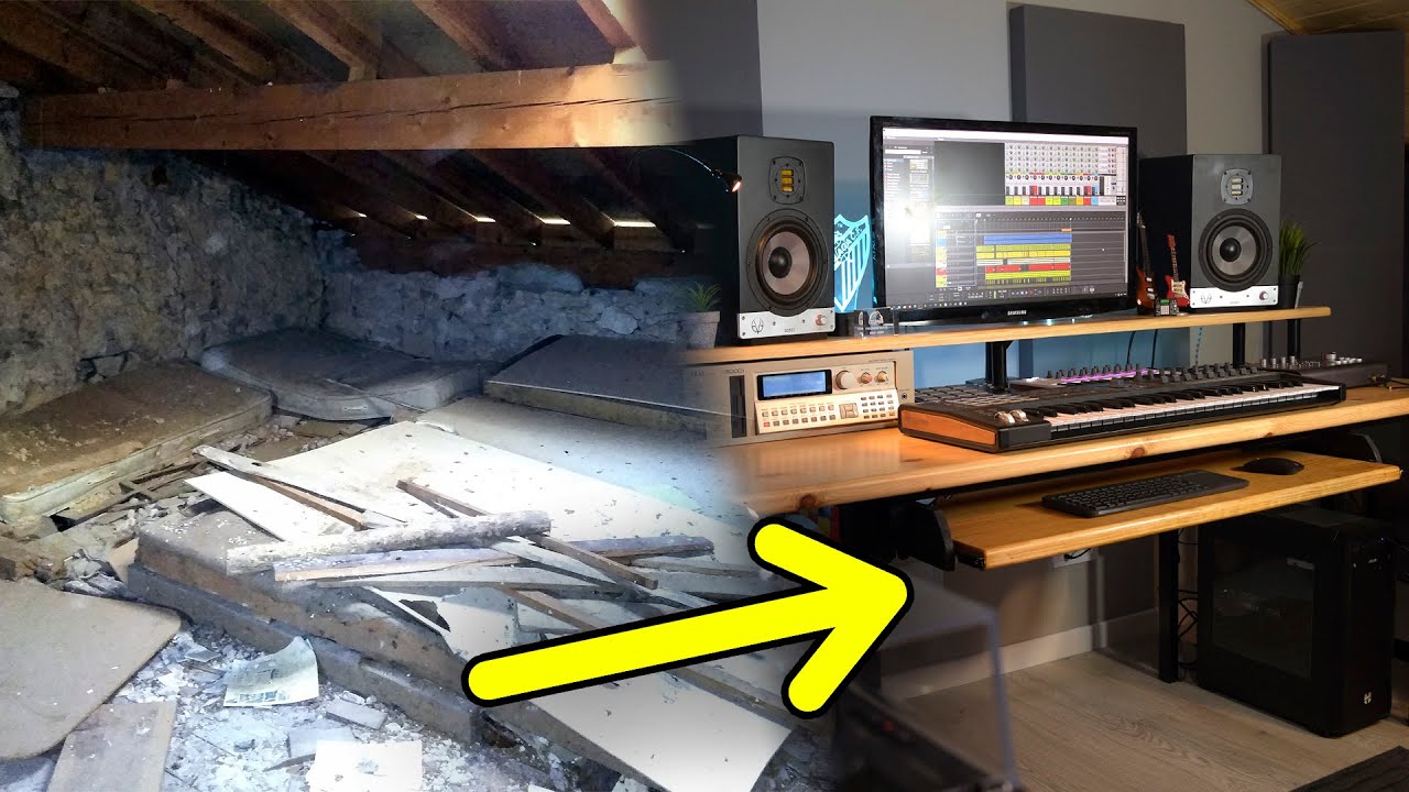 De RUINA a NUEVO ESTUDIO para producción musical | Home Studio Tour 2023