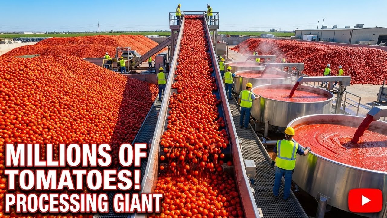 Inside the Massive Tomato Sauce Factory: From Field to Bottle