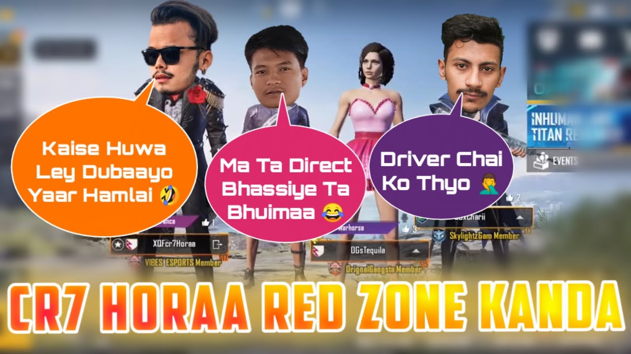 Cr7 Horaa RED ZONE KANDA 😂 FT. Secri, Charii & Tequilla || Cr7 Horaa FUNNY MOMENT 😆 - GAURABYT ||