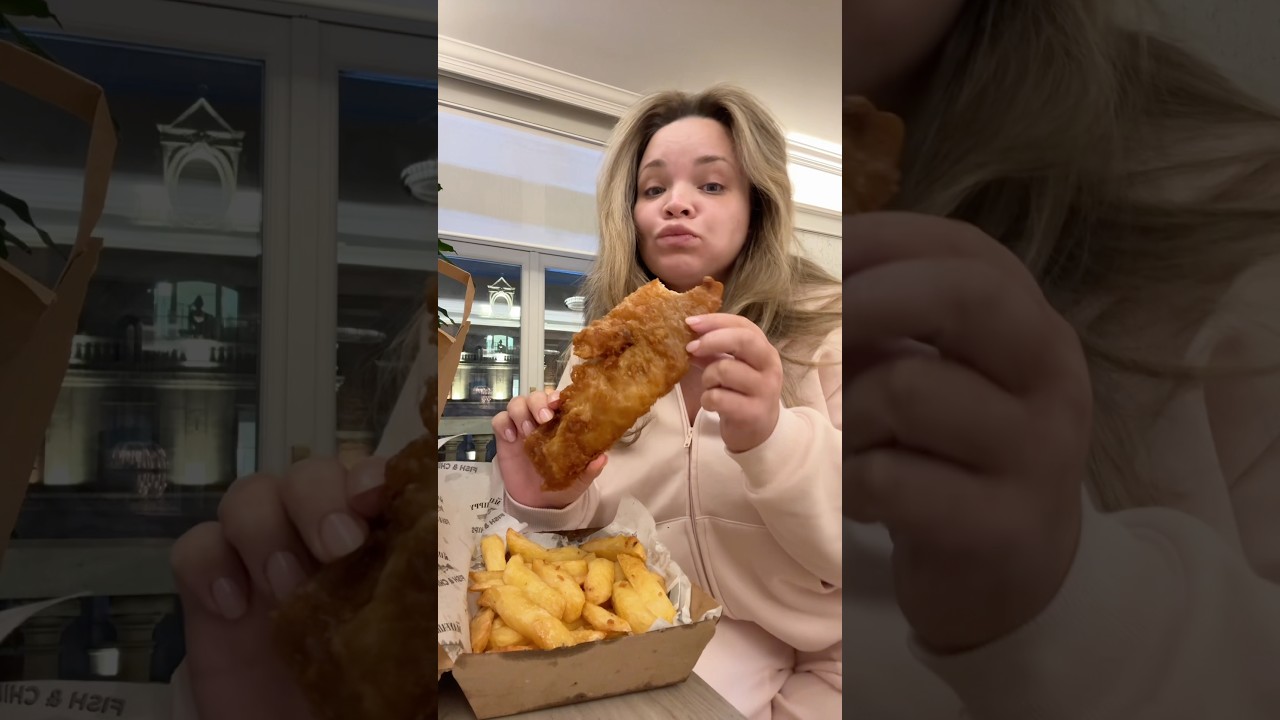 TRISHA PAYTAS TRIES FISH & CHIPS!