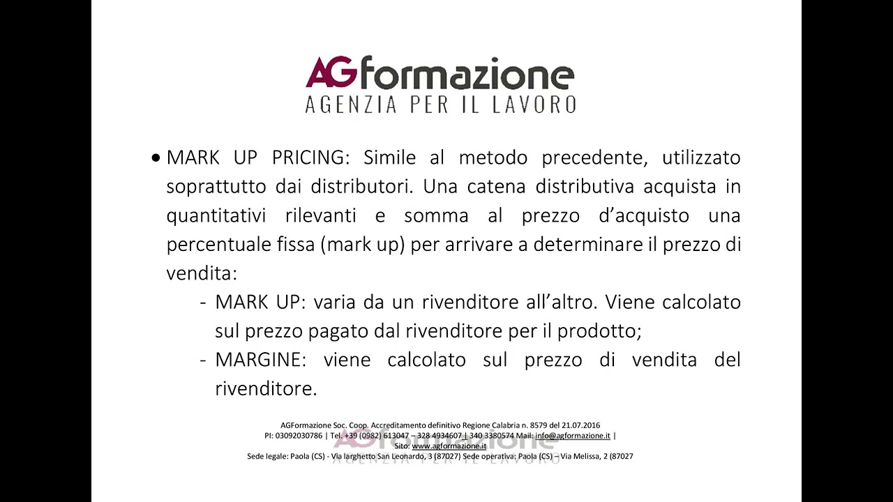 Strategie di determinazione dei prezzi