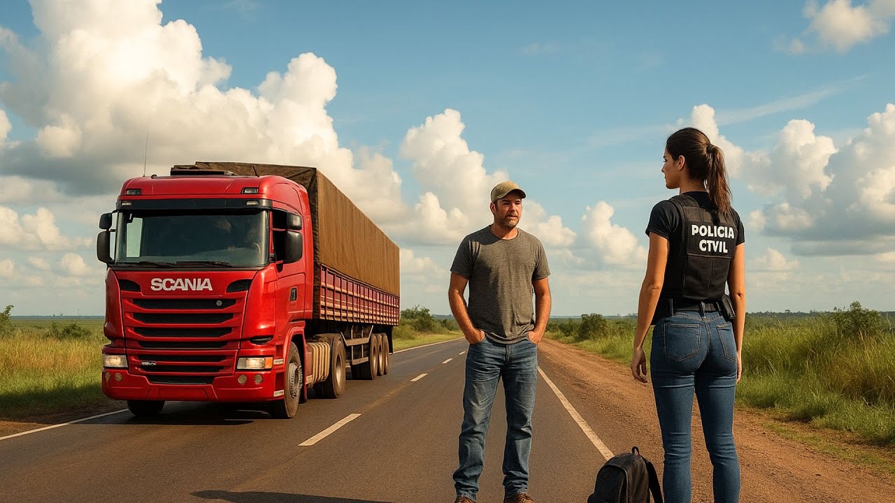 Caminhoneiro Solteiro Encontra Delegada Civil… e o Inesperado Acontece na Estrada