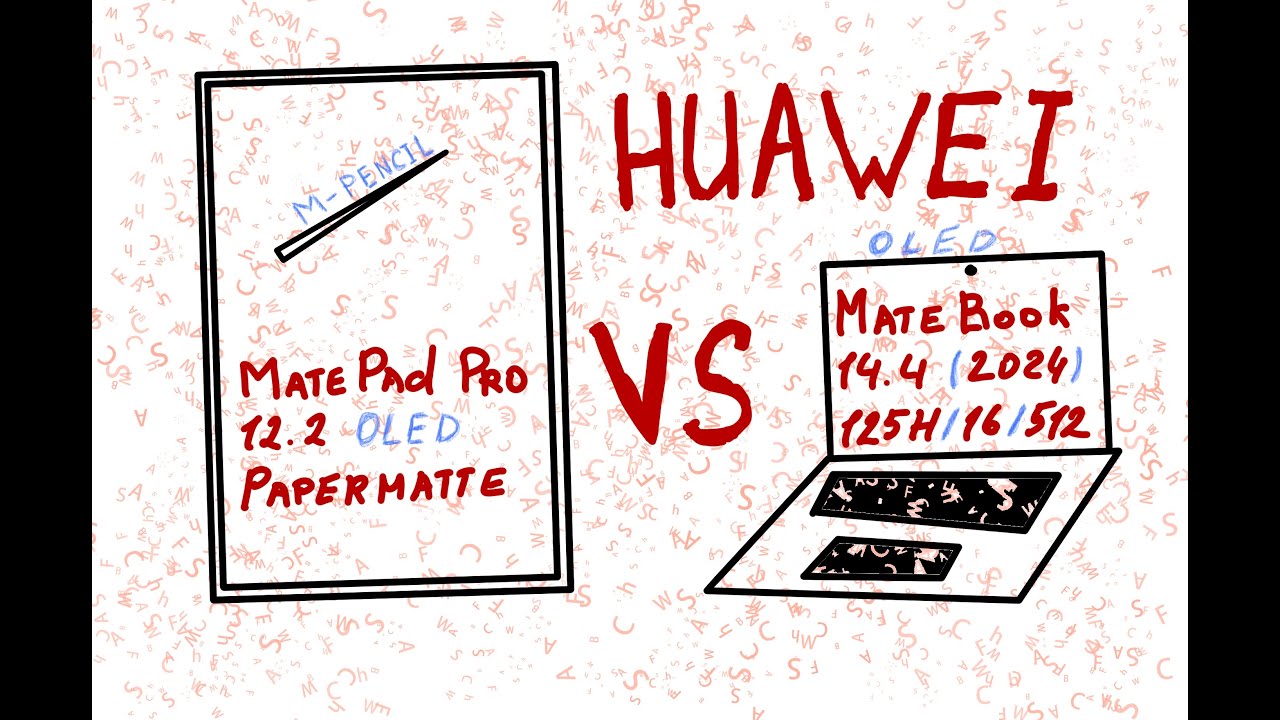 Huawei MatePad Pro 12.2 PaperMatte vs MateBook 14 (2024, OLED). Планшет или ноутбук, что выбрать?