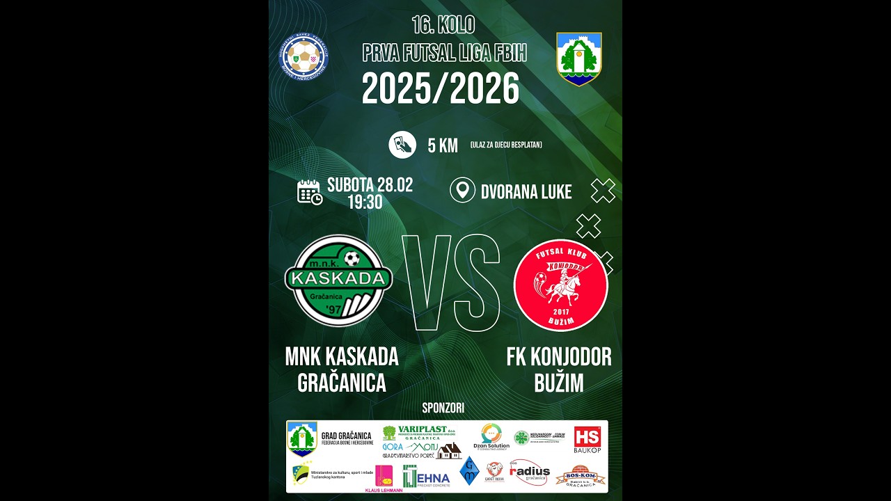 MNK KASKADA - FK KONJODOR 16. KOLO