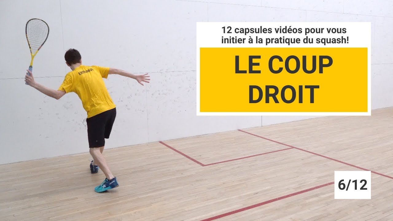SQUASH : La technique du coup droit pour joueurs débutants (6 de 12)