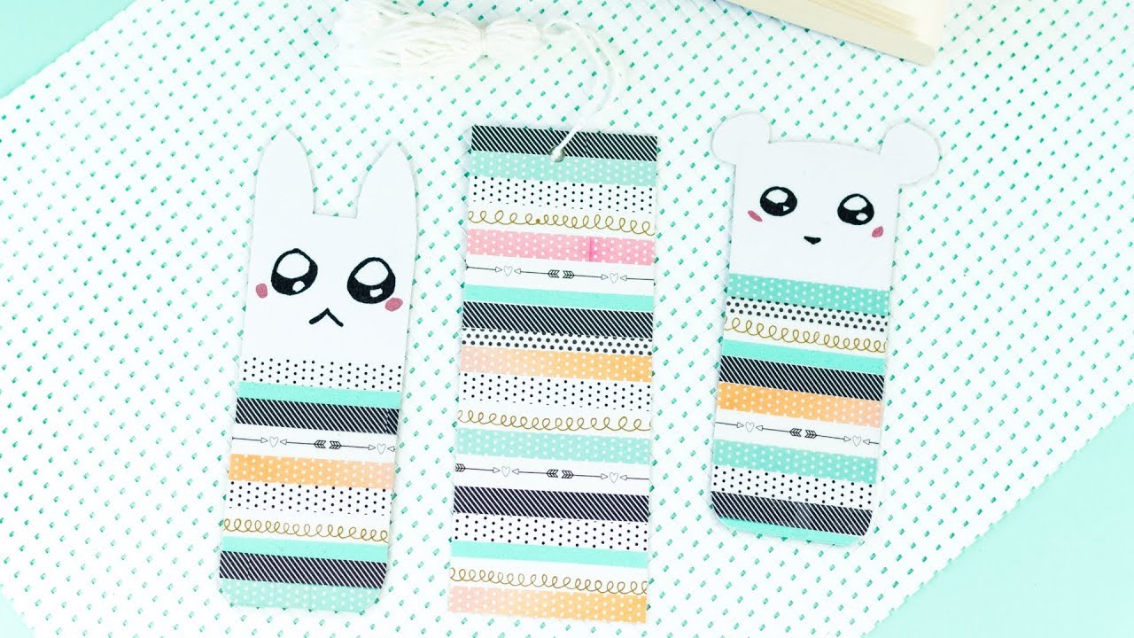 DIY Lesezeichen mit Washi Tape basteln | 2 tolle Varianten 😍