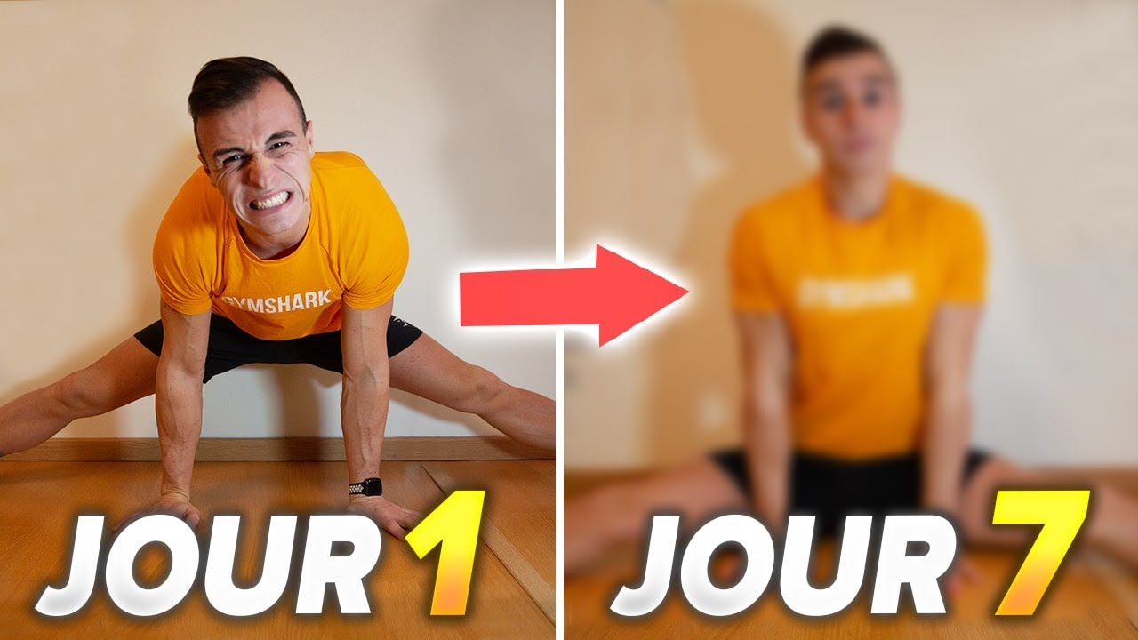 7 JOURS POUR RÉUSSIR LE GRAND ÉCART FACIAL (comment devenir souple)