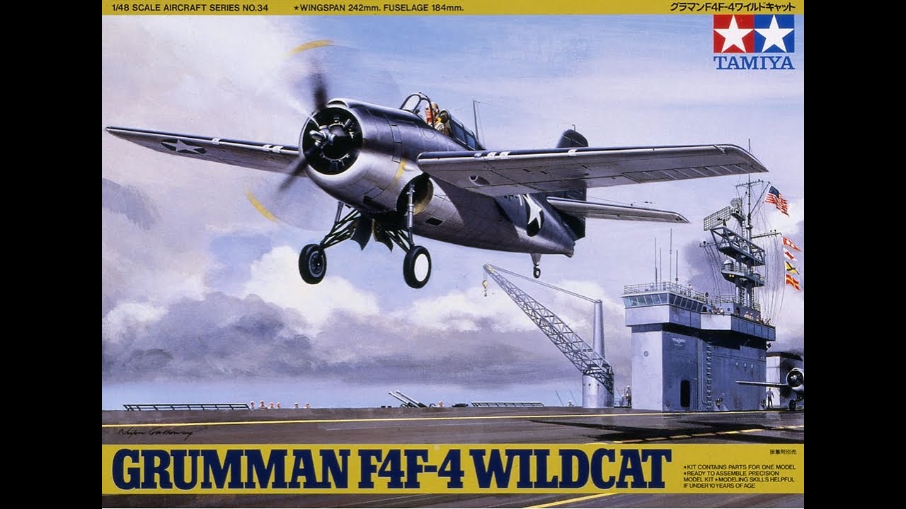 Tamiya 1/48 Grumman F4F-4 Wildcat..Full Build & Review.