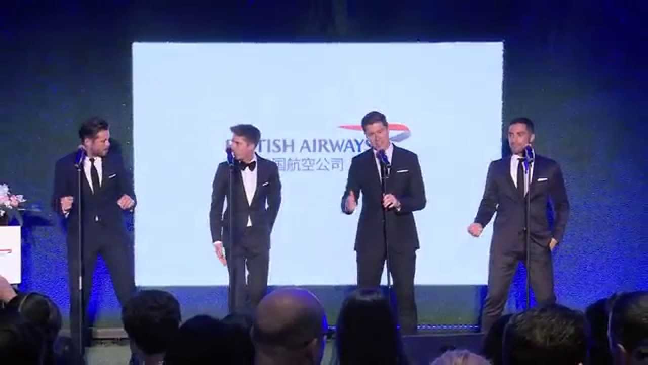 Jack Pack swing the stage at British Airways garden party in Shanghai