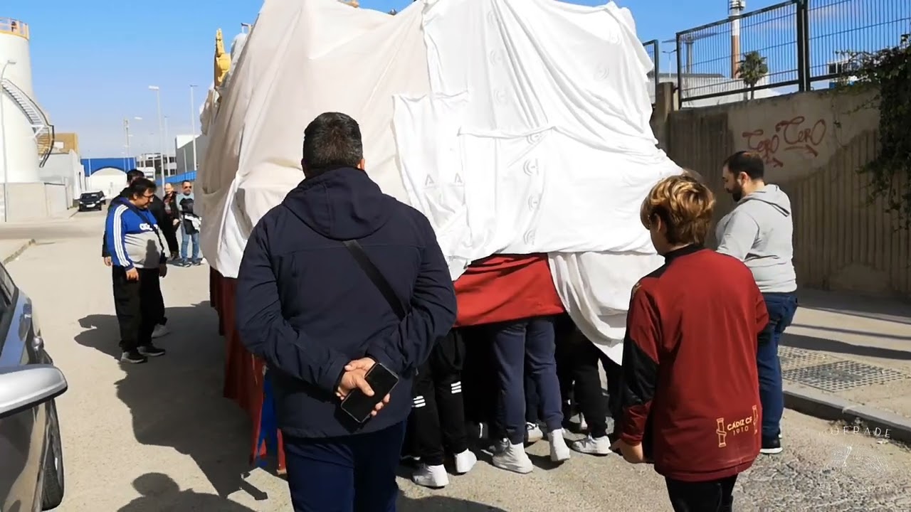 Ensayo cuadrilla Oración en el Huerto, Cádiz febrero 2025
