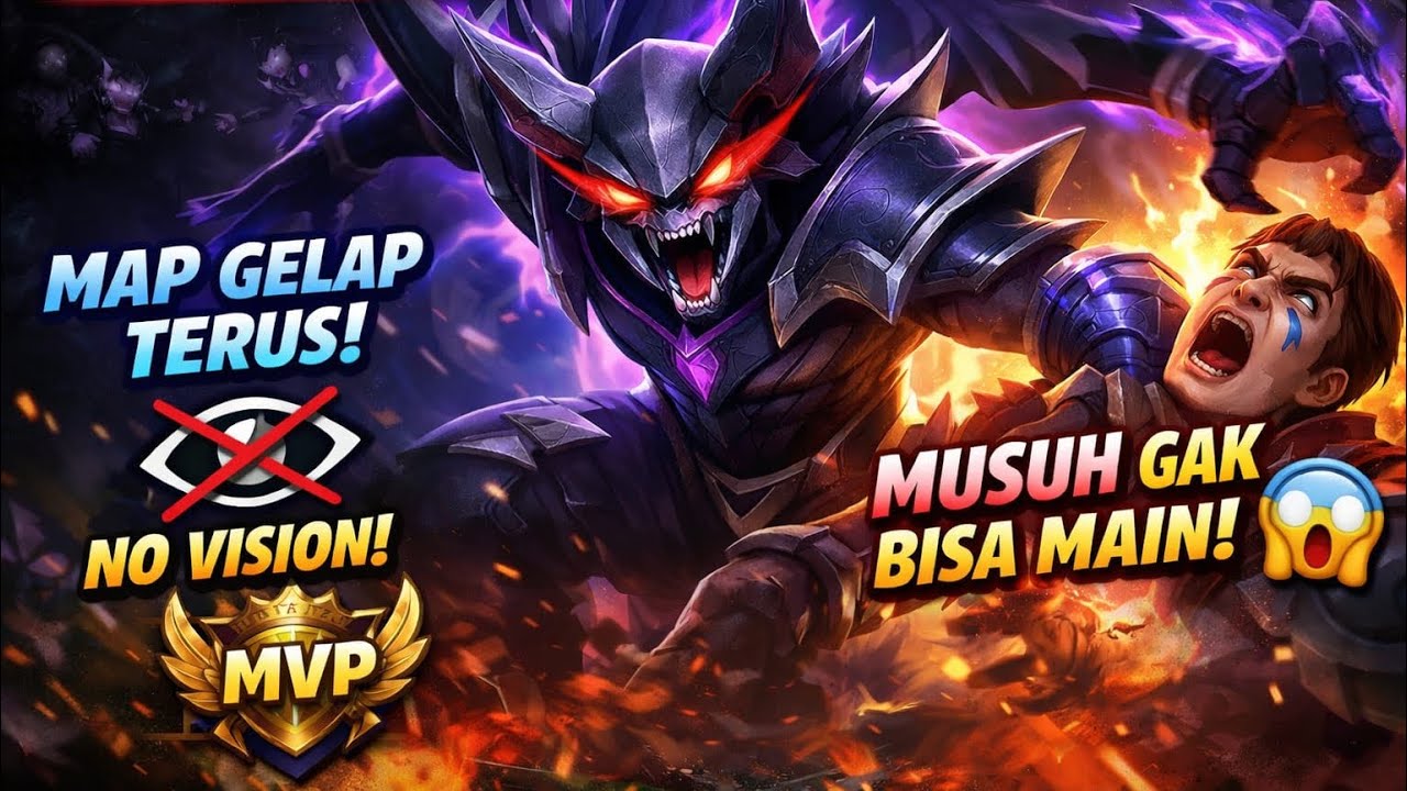 ROAMER HELCURT GILA! MAP GELAP TERUS, MUSUH GAK BISA MAIN 😱