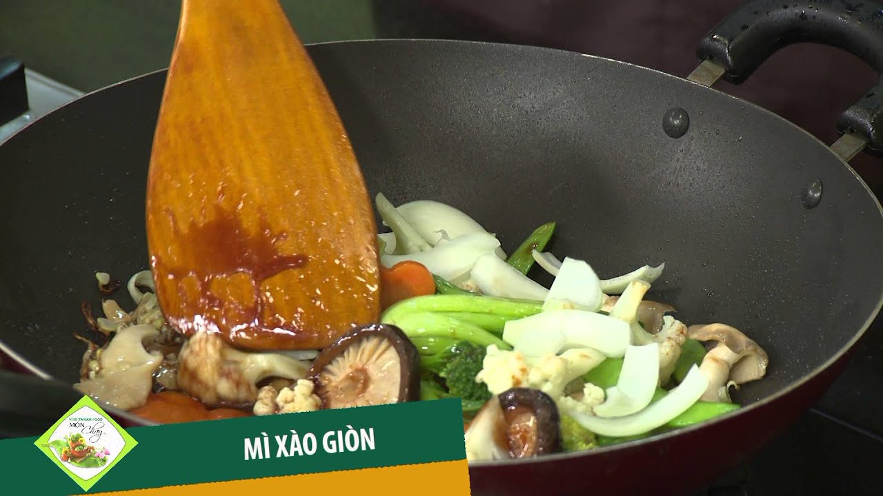 Món chay 153 - MÌ XÀO GIÒN