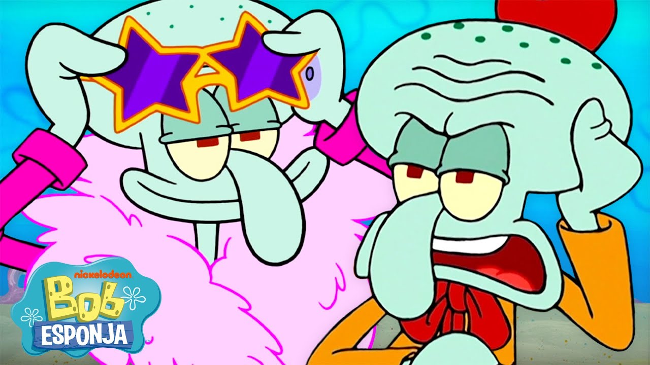 2025 segundos de Calamardo siendo... Calamardo 🦑 | Bob Esponja en Español