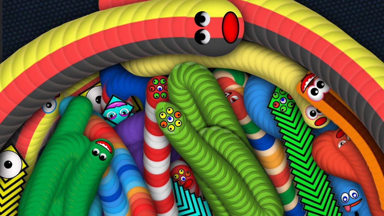 Worm Zone &copy; 007 Epic vs Bad Worms Slither Snake io Best Master Troll 2021 [P1777369]
