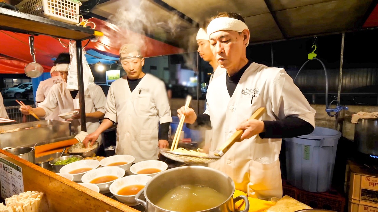 Why did 4,000 gyoza sell out in seconds? Japanese ramen on the street is amazing!