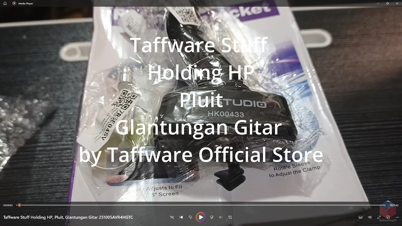 Unboxing Taffware Stuff Holding HP, Pluit, Gantungan Gitar