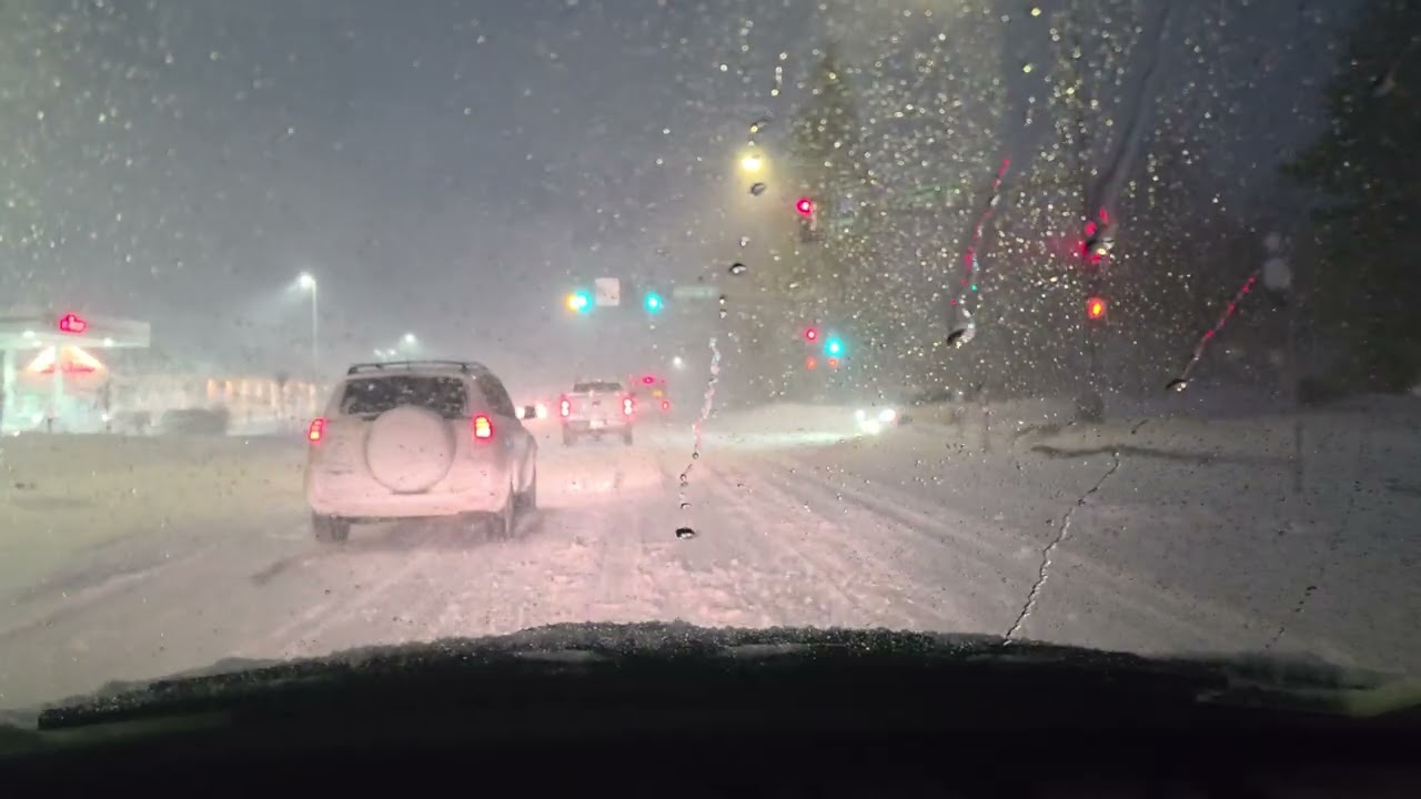 Driving to work in a Duluth, Minnesota Blizzard in my 05 Caravan