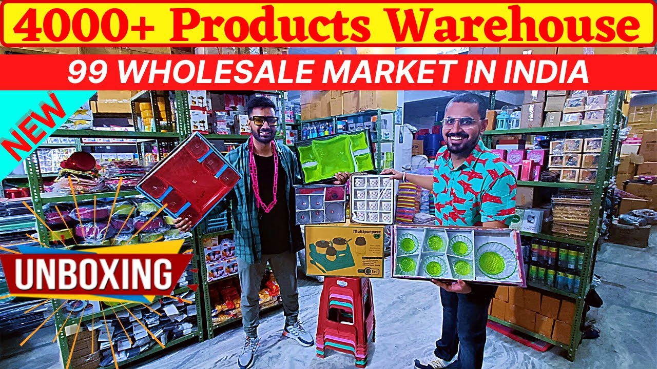 4000+ Products Unboxing at 99 Wholesale Market Jaipur | 99 Store Household/Cosmetics/Crockery items
