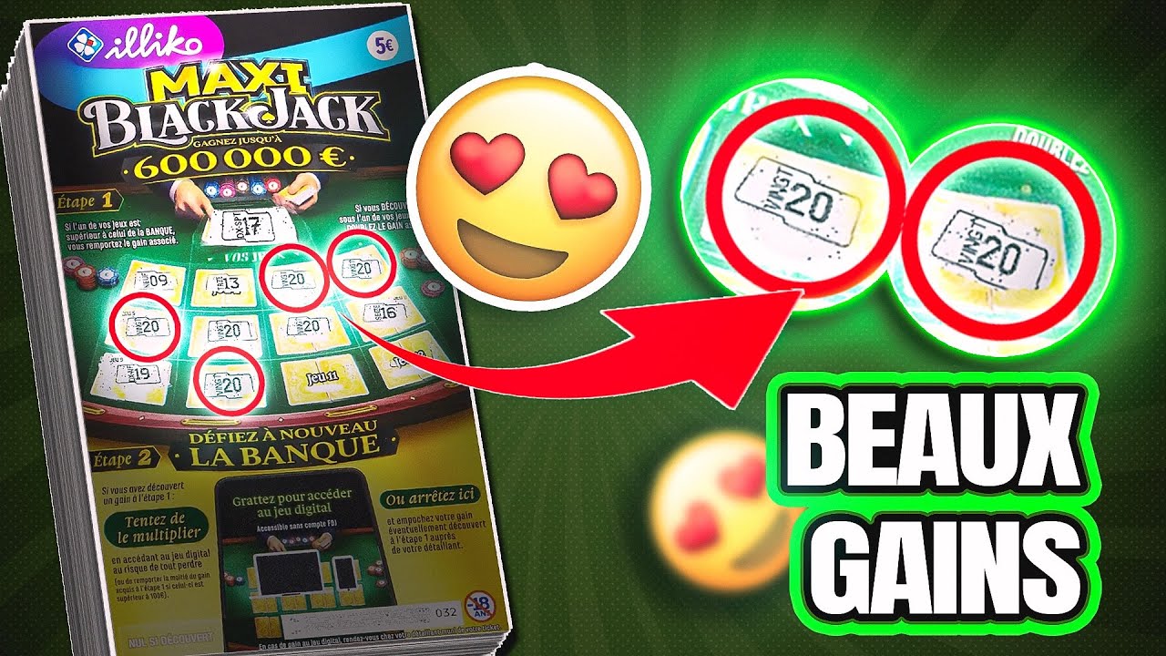 UN CARNET DE MAXI BLACKJACK REMPLIE DE BEAUX GAINS (surtout 1 😍) 