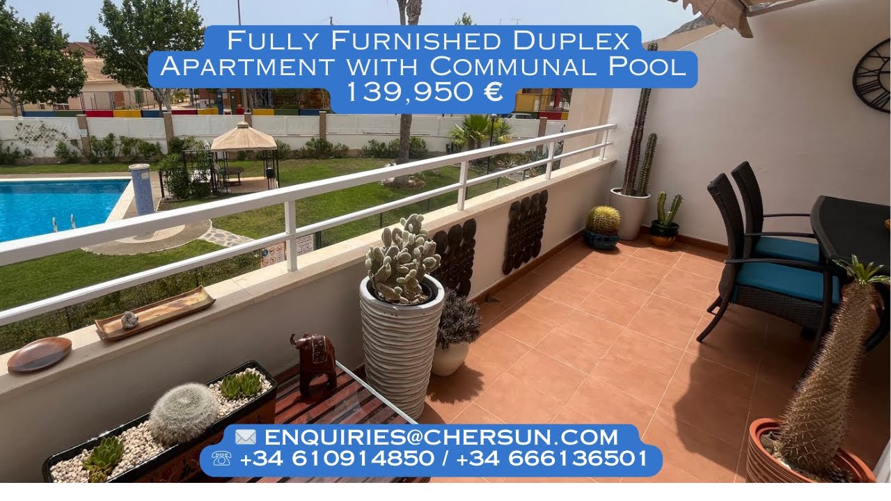 Property for sale in San Cayetano - 3 Bed Duplex Apt overlooking Pool - SAN19 - Chersun Properties