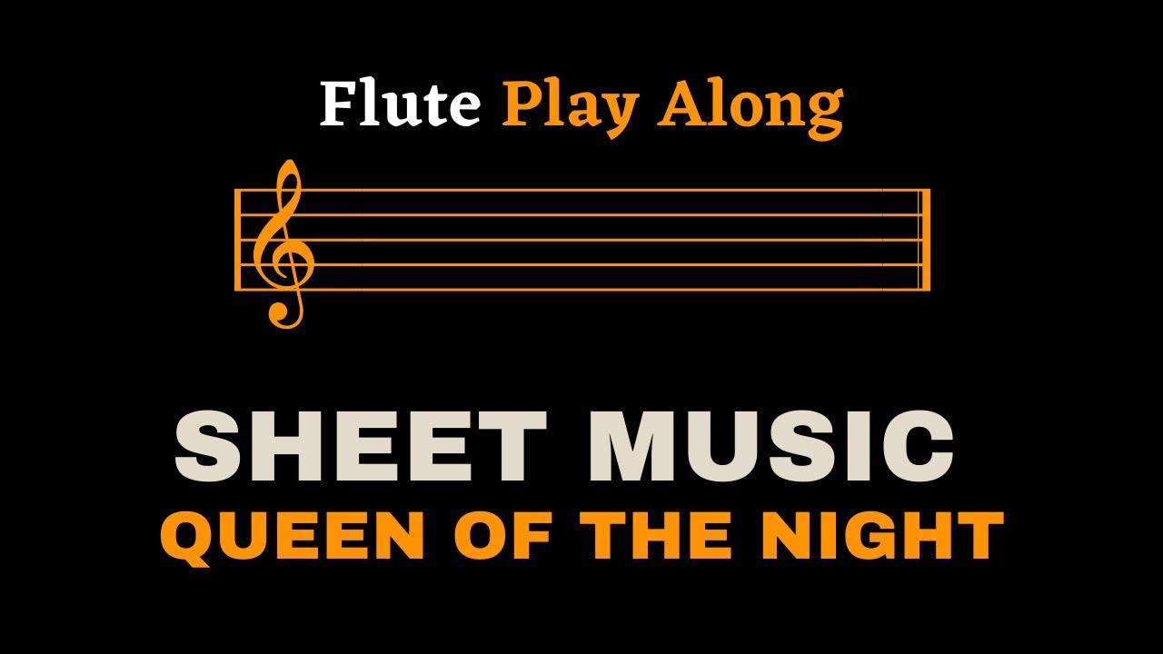 Mozart - Queen Of The Night | Flute Play Along (Sheet Music/Score)