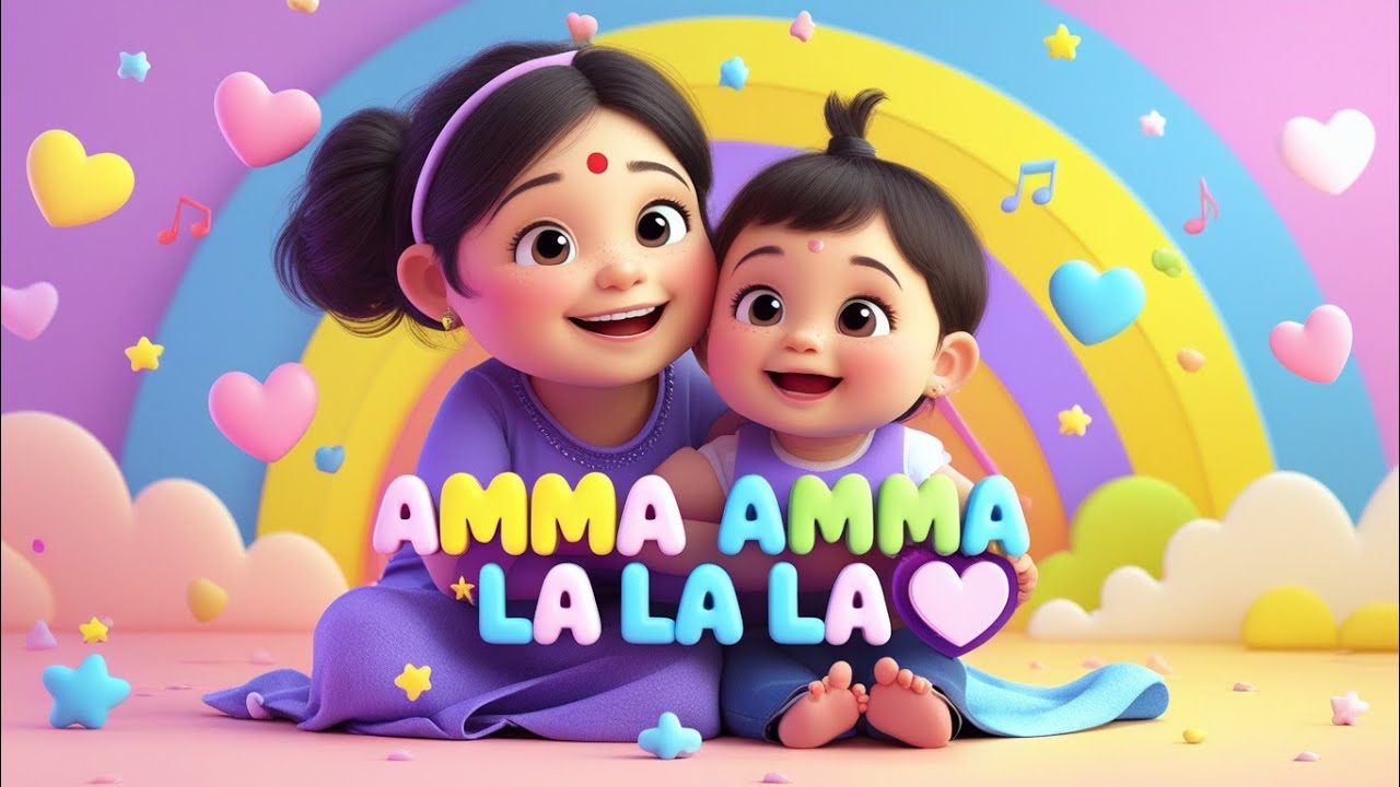 Amma Amma La La La 💕 | Tamil Nursery Rhyme | Cute Kids Music Video #tamilkidssong 