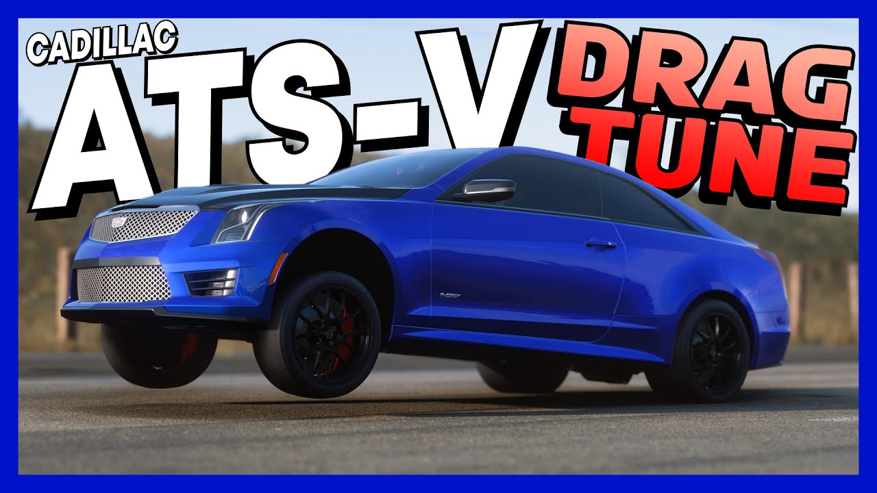 Forza Horizon 5 - CADILLAC ATS-V 4K LAUNCH DRAG TUNE (TWIN TURBO V6!)