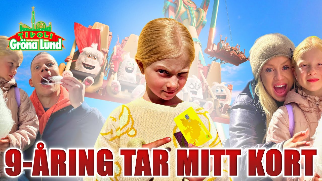 9-ÅRING TAR MITT KORT & DRAR TILL GRÖNA LUND💲😱💲💲